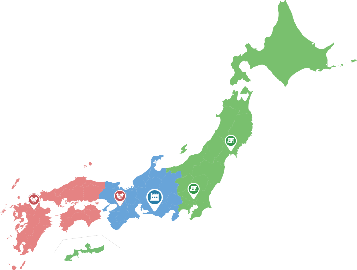 ネットワークの日本地図